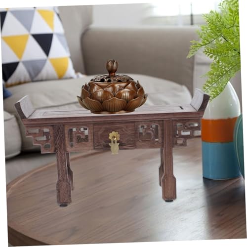 Présentoir en bois pour boutique et bar support décoratif de table rustique - 4