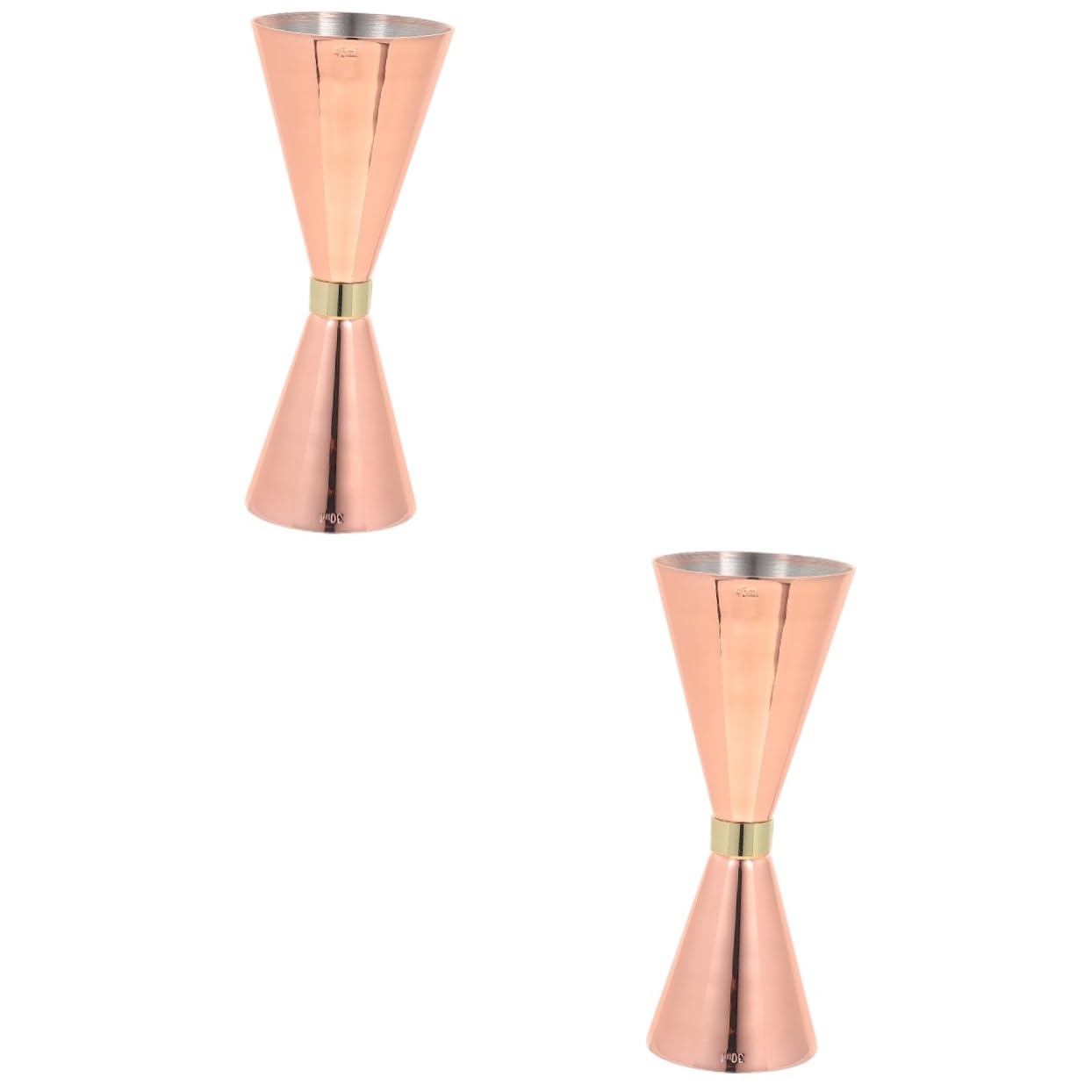 Cabilock 2 Piezas De Acero Inoxidable Para Cócteles Medidor De Doble Onza Para Uso En El Hogar Y El Bar.
