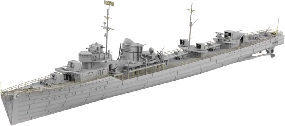 TAKOM 6017 Soviet Destroyer PR.7 Gremyashchiy 1942 - 1:350 Ship Model Kit - Soviet Destroyer WK2 with Photo Etched Parts & Model Stand - Unbuilt