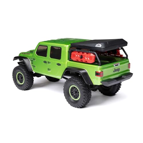 Image of Axial RC Truck SCX24 Jeep Gladiator 4 Wheel Drive Rock Crawler Brushed RTR Nothing Needed to Complete Ready-to-Run Green AXI00005V2T3, Remote Control Car, RC Car, RC Crawler