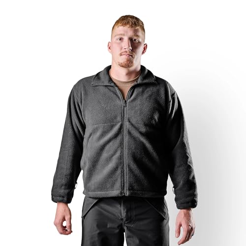 Image of Tru-Spec Men's Polar Fleece Jacket - Warm & Lightweight Outerwear for Outdoor Adventures, Versatile Casual Coat