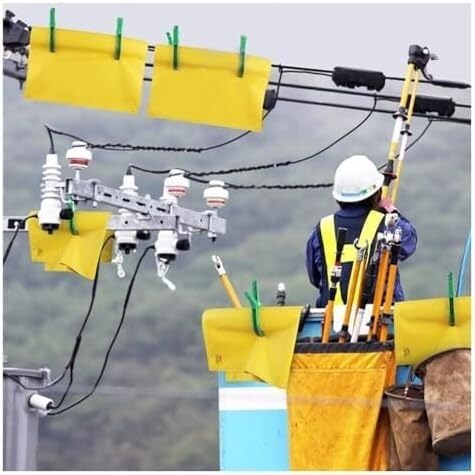 Manta aislante de alto voltaje Tapete de seguridad for electricistas, protección de alto voltaje 0,4/10 kV, manta aislante de resina, EPI(Yellow/0.4kv,80x100cm)