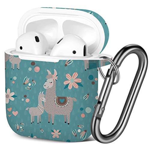 Coque AirPods antichoc gel souple avec porte-clés pour protection boîtier Apple 1 et 2