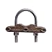 Copper Ground Clamp - U Bolt - 3 Conductor 1" Pipe #4 - 250 MCM (Pkg of 2)
