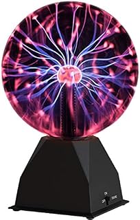 Katzco Plasma Ball - 7 Inch - Nebula, Thunder Lightning, Plug-in -