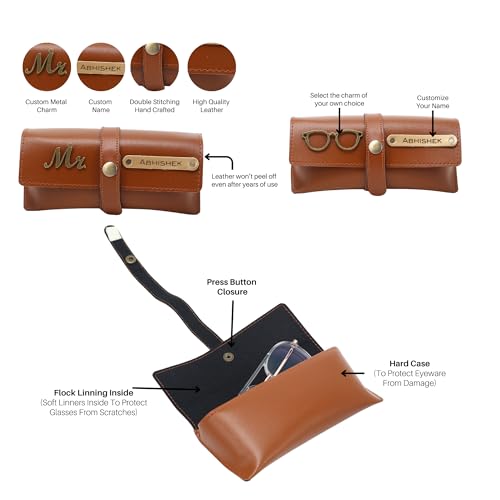 Image of AICA Personalized Name & Charm Leather Wallet Mens Combo & Led Lamp Giftset (Tan Brown) | Customized Birthday Anniversary Wedding Gifts for Brother Husband Father Boyfriend Boy Friend | Gifts Hamper