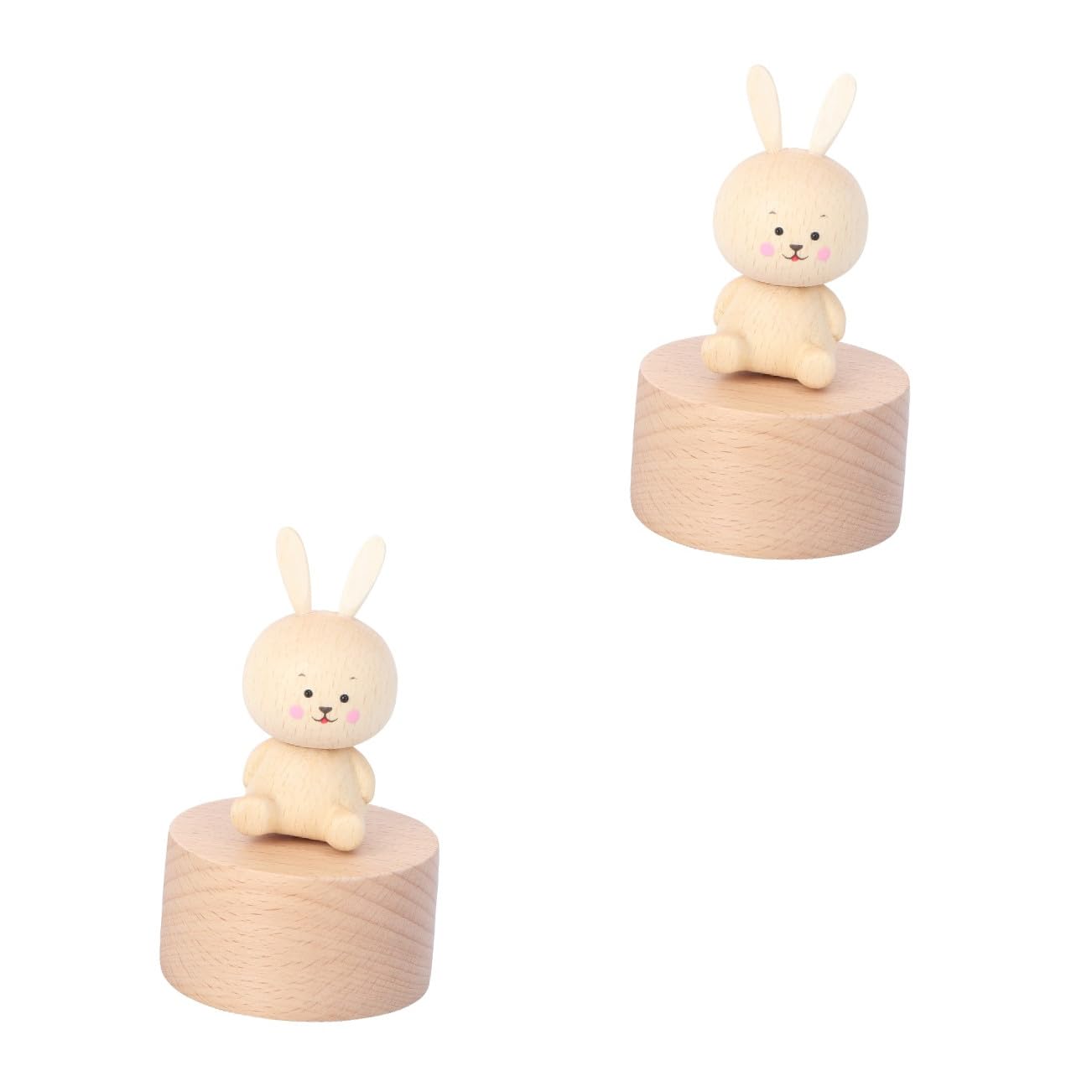 MAGICLULU 2 Stk Musikbox Musical Ring Das Der Musik Merch Die Besonders Desktop-ornament Holz Khaki
