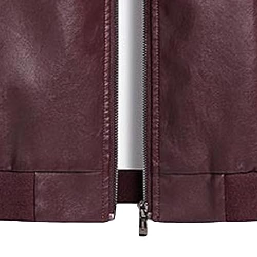 Chaqueta Bomber de Cuero Sintético para Hombre miniatura 5