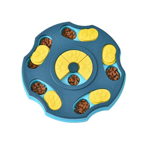 LAWALEISHE Dog Puzzle Slow Feeder Toy, Puppy Treat Dispenser Slow ...