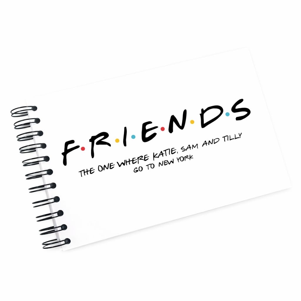 Personalised FRIENDS A3/A4/A5 Scrapbook, Photo Album, Guest Book, Memory Book, Holiday