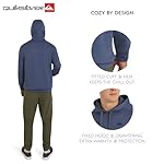 Quiksilver Men's Regular Fit Active Performance Heavyweight Jacquard Mesh and Polar Fleece Pullover Hoodie (S-XL) - Image 3