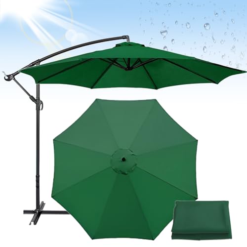 Cubierta de repuesto duradera para sombrilla de patio al aire libre, perfecta para jardín, playa, piscina, mesas de mercado y eventos, resistente a los rayos UV, impermeable, fácil de instalar