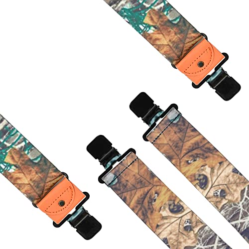 Image of MELOTOUGH Men's Suspender 2 inch Wide Partial Elastic Strap for Jeans Pants