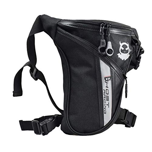 Hylzo Bolso Pierna Moto Hombreriñoneras De Pierna Bolsa De Cintura Mujer Impermeable Bolso Motorista Bandolera Pierna para IR De Excursión Escalada Motocicleta Ciclismo Cover