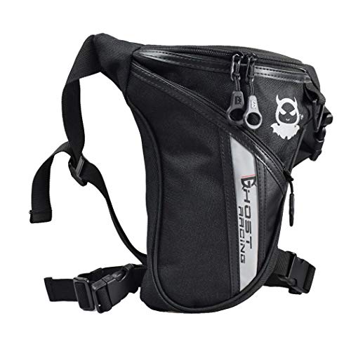 Hylzo Bolso Pierna Moto Hombreriñoneras De Pierna Bolsa De Cintura Mujer Impermeable Bolso Motorista Bandolera Pierna para IR De Excursión Escalada Motocicleta Ciclismo