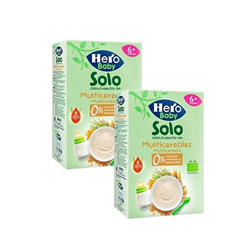 Pack 2 x Papilla Multicereales BIO Hero Baby 300 g