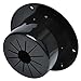 RV Electric Cable Hatch for 30 and 50 Amp Cords Replacement 5 Inch Deluxe Round Electrical Cable Hatch Black