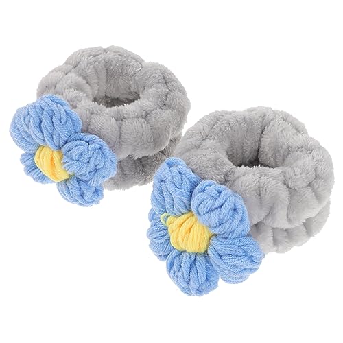 WOONEKY 2 Piezas Banda Para El Cabello Para La Muñeca Para Lavado De Cara Muñequera Flexible Muñequera Para Spa Muñequeras Cómodas Toalla Para Lavado De Spa Bandas Para Lavado Toallas