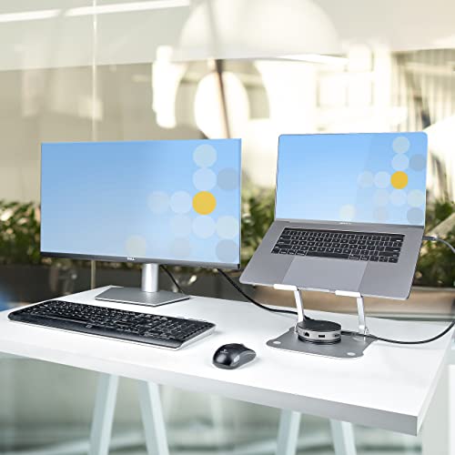Soporte ajustable para laptop StarTech.com color plata miniatura 2