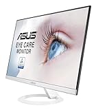 ASUS VZ239HE-W 23 Inch Monitor, FHD (1920x1080), IPS, Ultra-Slim Design, 75Hz HDMI, D-Sub, Flicker free, Low Blue Light, TUV certified, White - Image 3