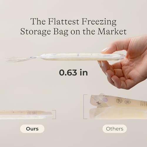 Image of Lansinoh Breastmilk Storage Bags, 6 Ounce, 50 Count | Baby Essentials, Fast Freeze & Thaw Breast Milk Bags for Baby Bottle Feeding, Strength & Stretch