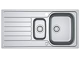 Franke Spark SKX 651-11010 Edelstahlspüle glatt Excenterbetätigung