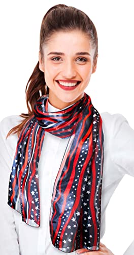 CBC Crown Patriotic USA Flag American Flag Star Scarf Fashion Novelty Scarves 13