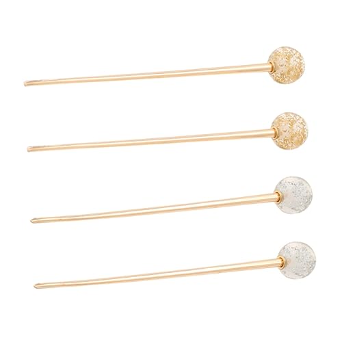 Beatifufu 4 unids Horquilla de aleación para el cabello, palillos para el cabello global, palillos para el cabello, palillos de pelo estilo chino,