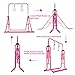 PreGymnastic Folding Gymnastics Bar with Rings, Foldable Kip Bar with Sturdier Base, Training Bar for Kids Ages 3-10, Horizontal Bar, Home Gym Equipment for Boy Girl
