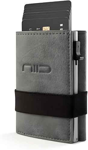 NIID Card Hold Wallet for Men: RFID Blocking Wallet (Grey)