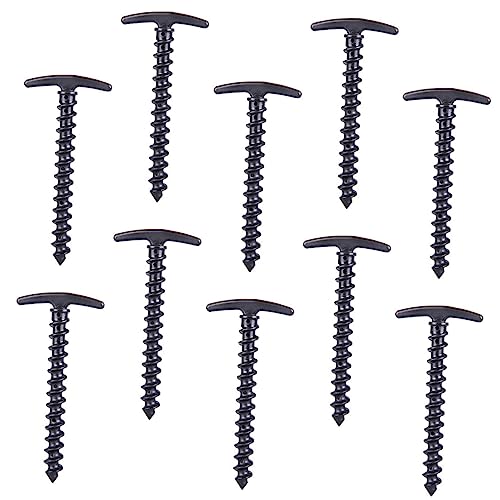 OHPHCALL 10Pcs High Strength Nylon Tent Stakes Lightweight Ground Anchors for Canopy Awning and Camping Durable Fixing Nails for Outdoor Activities Hiking and Fishing