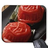  Mouse-Pad 24*20cm  Qualit?ts-Mauspad aus strapazierf?higem Kunststoff mit rutschfester Unterseite aus Zellkautschuk - passend f¨¹r alle g?ngigen Mouse-ang ku kueh ein chinesischer Klebreiskuchen