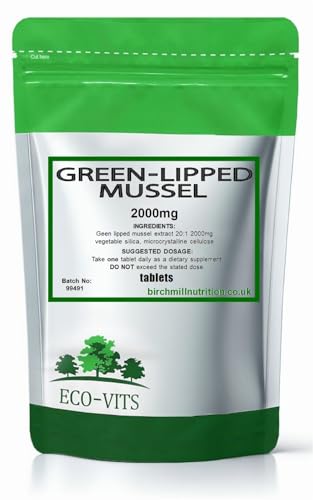 Green Lipped Mussel 2000mg 365 Tablets Immune System Inflammation Joint Health & Flexibility Muscle & Bone Comfort Joint & Mobility Support