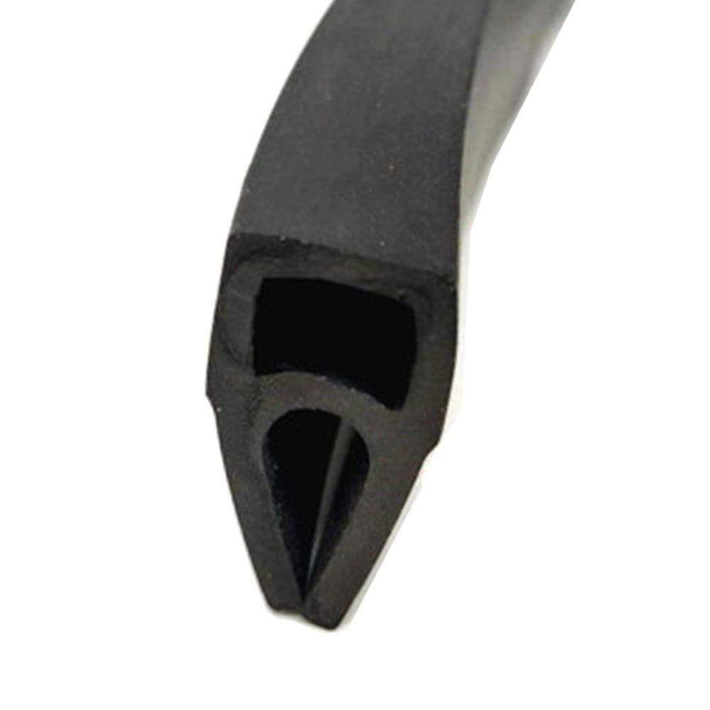 GOONSDS Rubber Edge Trim – Flexible U Channel Rubber Edge Protector for Sharp or Rough Surfaces, Easy to Install for Cars, Boats, Machinery and More,13x25mm,Length 1m/39inch