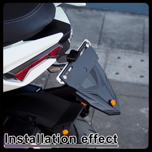 Support plaque immatriculation moto Ducati garde-boue queue courte universel - 4