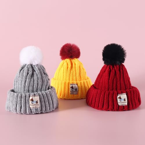 Conjunto de Sombrero y Bufanda para Perro Tejido miniatura 5