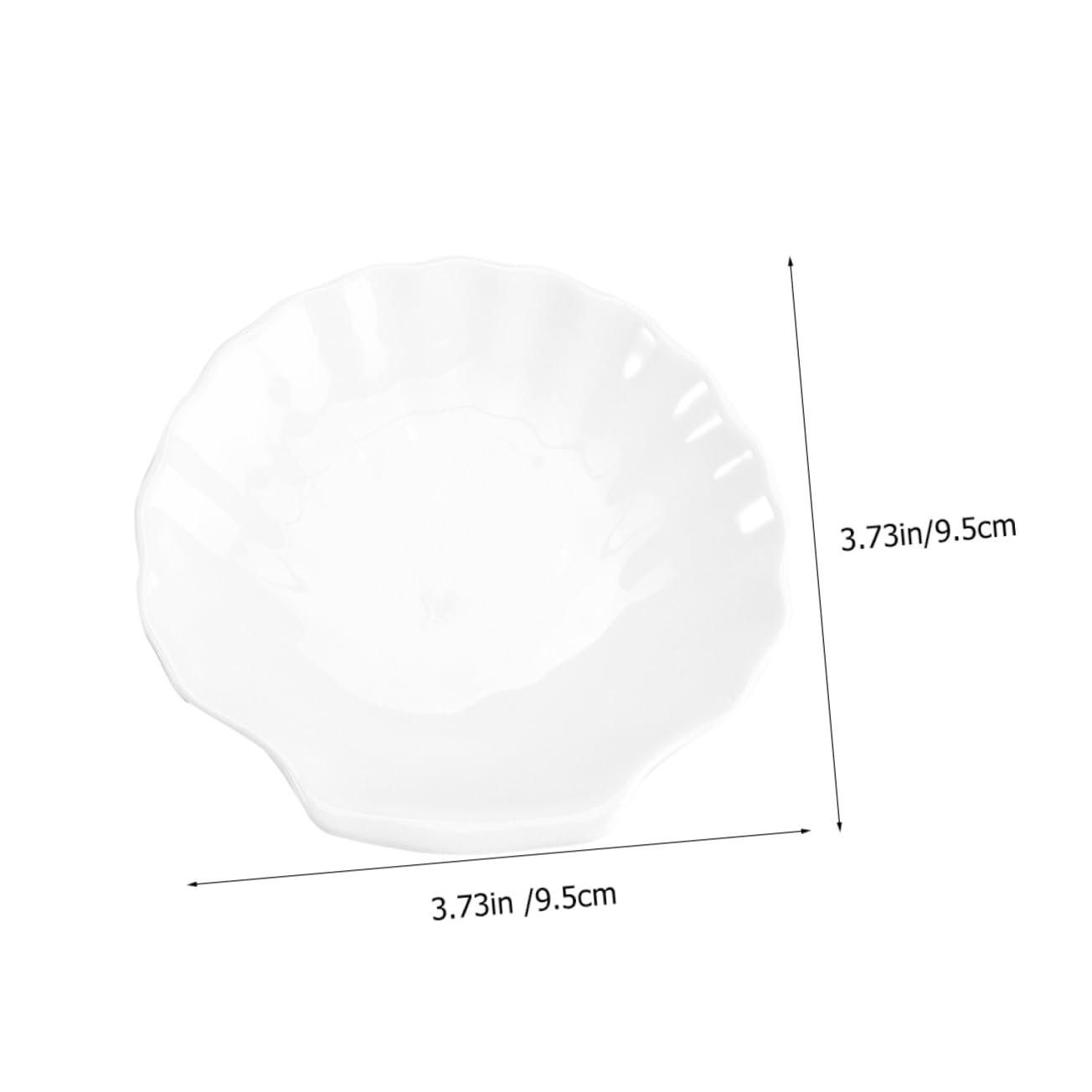 Alipis 4Pcs Shell Shaped Food Trays Creative Dessert Plates for Breakfast Serving Delicate Appetizer Dishes and Stylish Serving Plates for Parties and Everyday Use