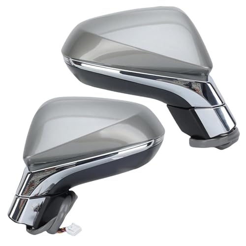 バックミラーアセンブリ に適合する レクサス RX シリーズ RX350 RX450 2016-2022 用 15 ピン バックミラー アセンブリ ヒーター付き メモリ付き カーアクセサリー 外側バックミラ(1ペア)