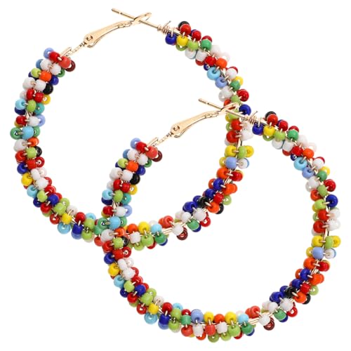 Holibanna Frau Modische Perlen Ohrringe Böhmische Ohrbügel Übertrieben...