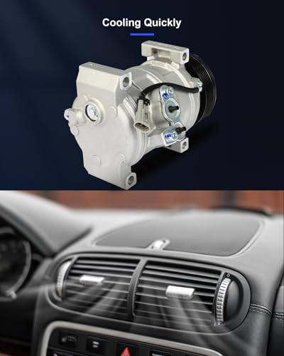 Image of ECCPP AC Compressor Fast Cooling 2000-2013 for Cadillac DeVille Seville for Chevrolet Silverado 2500 3500 for GMC Sierra 1500 2500 3500 Air Conditioning Compressor