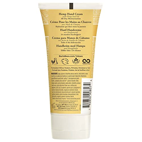 Burt's Bees Hemp Seed Oil Hand Cream For Dry Skin, 2.5 Oz (Package May Vary) #TOP3