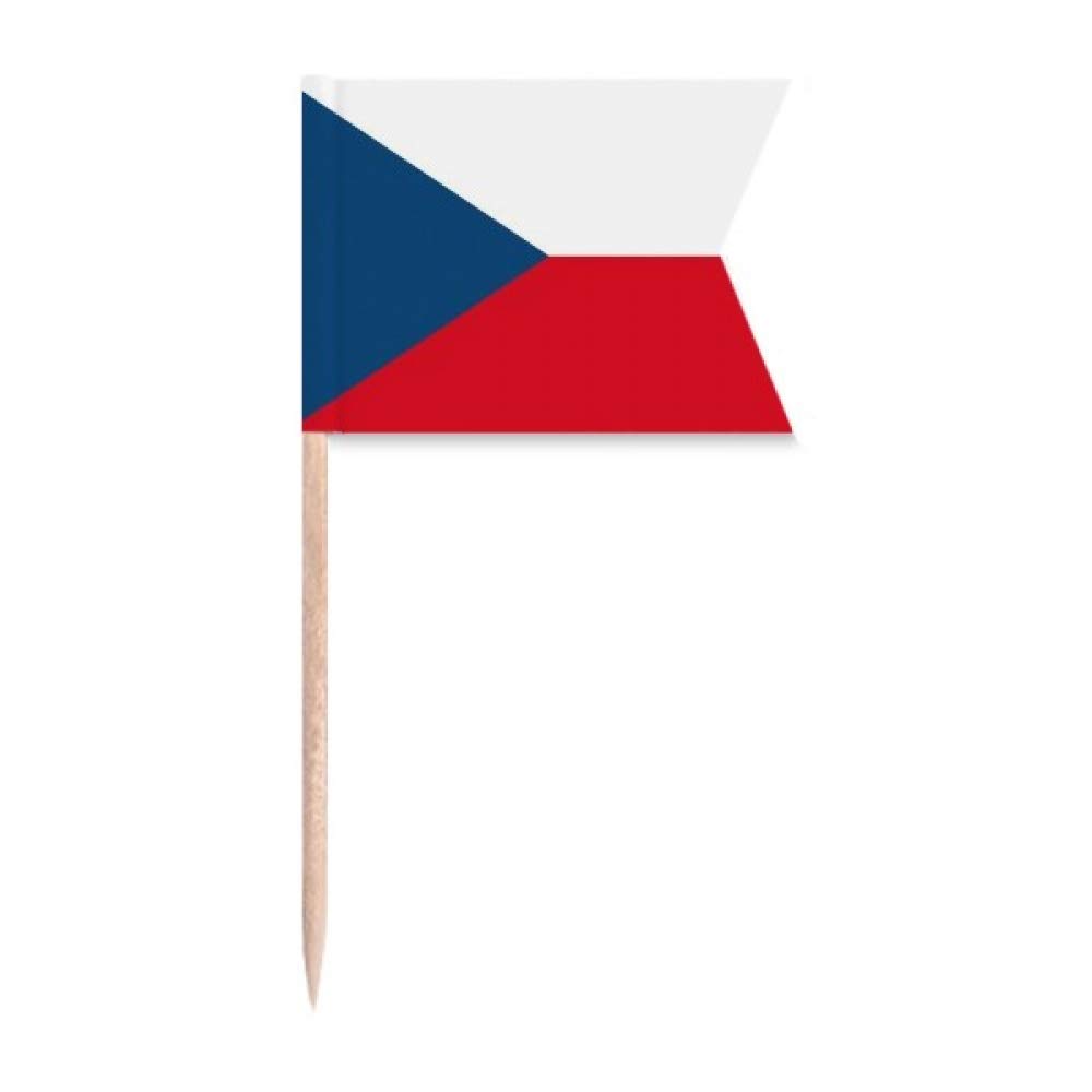 Drapeau République Tchèque sur cure-dent pour gâteau de fête et plateau de fromage DIYlab