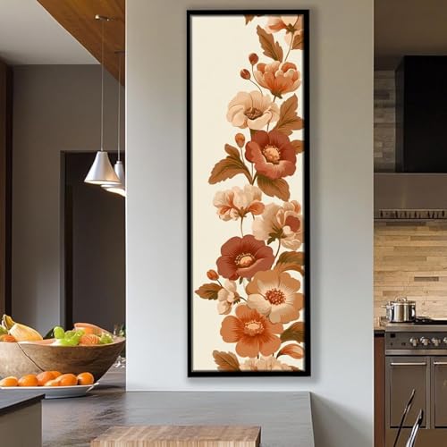 Tableau sur toile long et étroit déco salon et chambre 20x60
