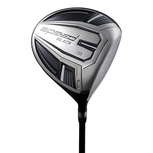 Speed Titanium Driver Golf Club, 10°, 11.5°, 12.5° Loft (Right & Left Handed), Lightweight Graphite Shaft, Oversized Sweet Spot, Aerodynamic, USGA Conforming Mens Golf Driver + Deluxe Headcover