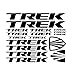 Décalcomanies et autocollants de voiture Trek Autocollant de voiture Créativité Vélo et moto Extérieur Applique PVC, 17cm x 15cm autocollants pour voitures (Color Name : BLACK)