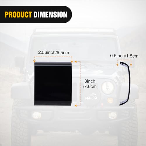 Image of Nilight 4 Inch 18 W LED Light Pod Covers 2 PCS Black Color