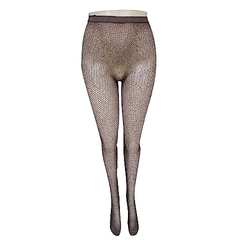 Image of Skintone Carnival Stockings | Gold Glitter Fishnet Tights for Caribbean Women