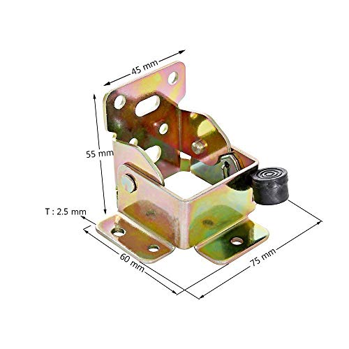 4 Pcs Folding Bracket, Topdirect Iron Folding Lock Extension Table Chair Bed Leg Foldable Support Brackets Hinge Self Lock Hinges With Screws #TOP1