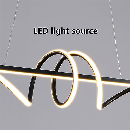 Décoration d'intérieur moderne à LED en fer avec suspension réglable - 6
