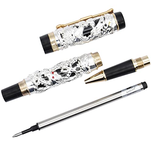 Bolígrafo roller Jinhao Phoenix tinta negra miniatura 5